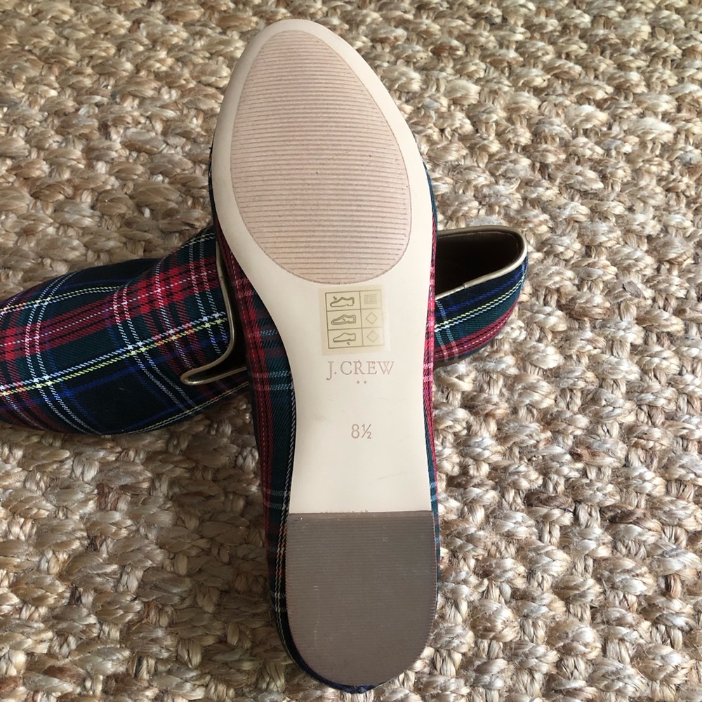 New: J Crew Stewart Plaid Smoking Loafer. Size 8.5 - Picture 10 of 11